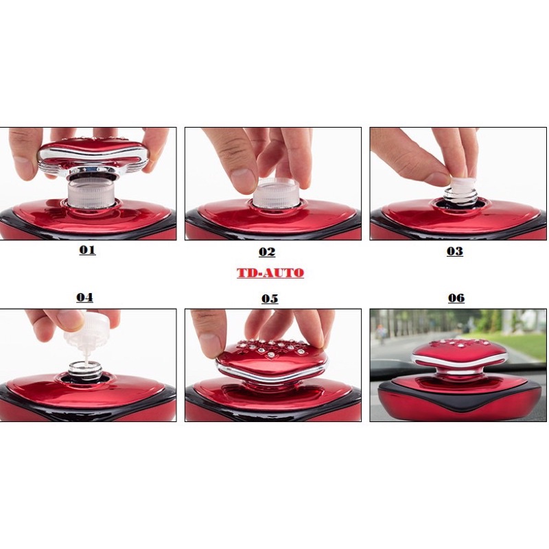 Nước hoa đính đá để taplo ô tô khử mùi,có mùi thơm siêu bền sang trọng