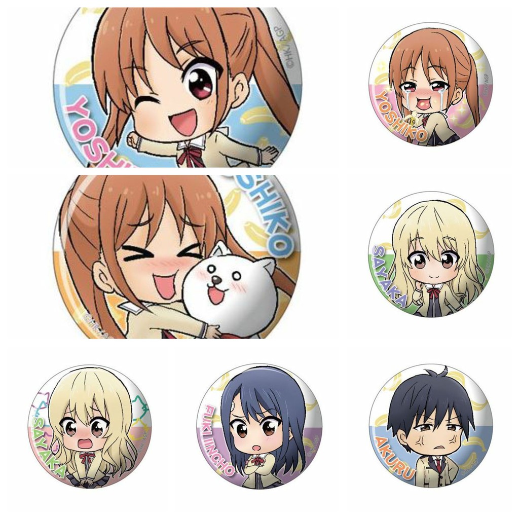 Huy hiệu cài áo IN HÌNH Aho girl Cô nàng ngốc nghếch anime chibi dễ thương tiện lợi