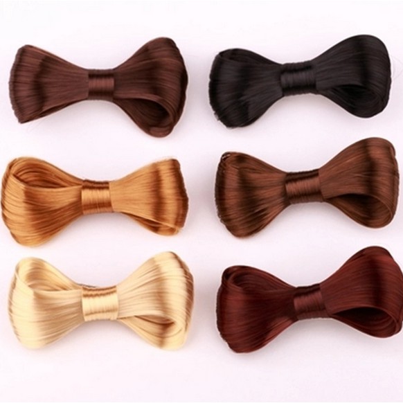 New Fashion Women Hair Clips Bow Ties Wig Hairpin Hairpin Girl's Wig Hairpin