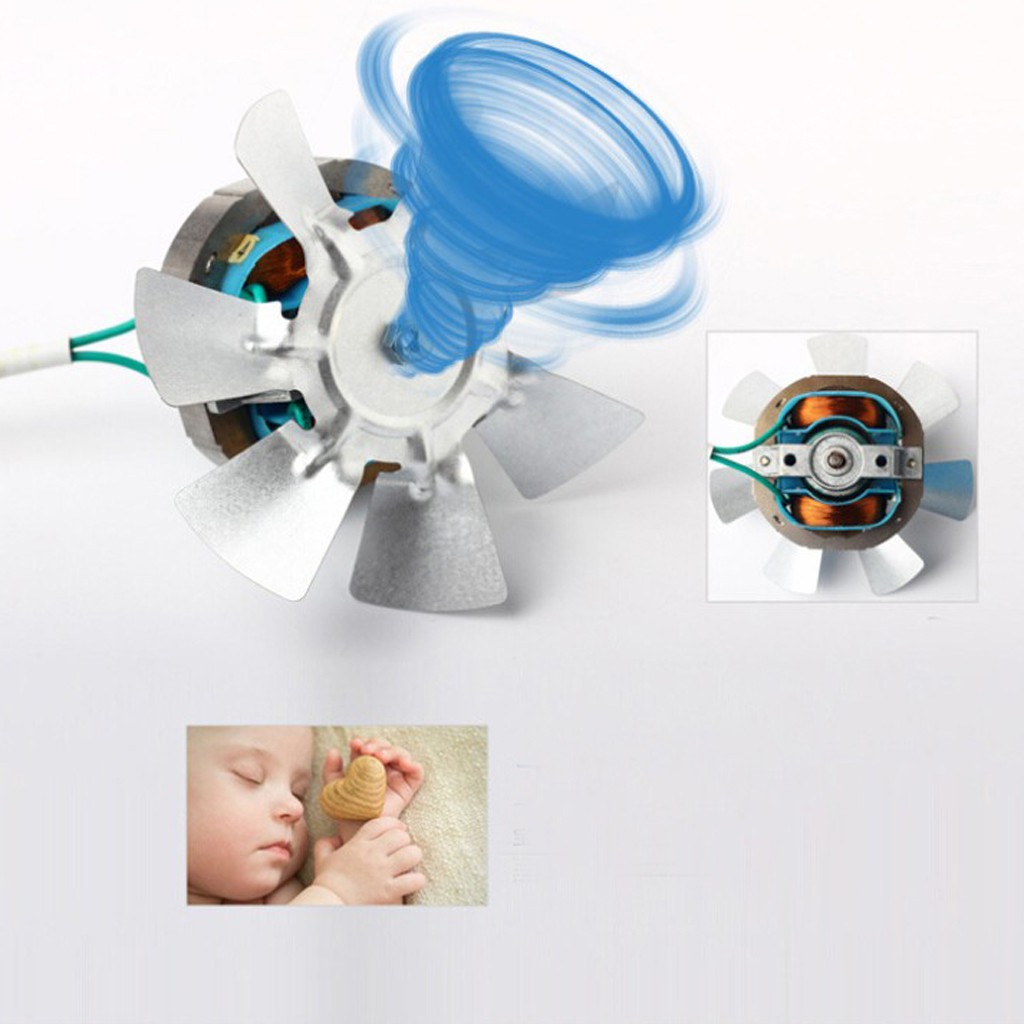 Quạt nội tuyến 6 inch 40W Máy thổi khí thông gió màu trắng