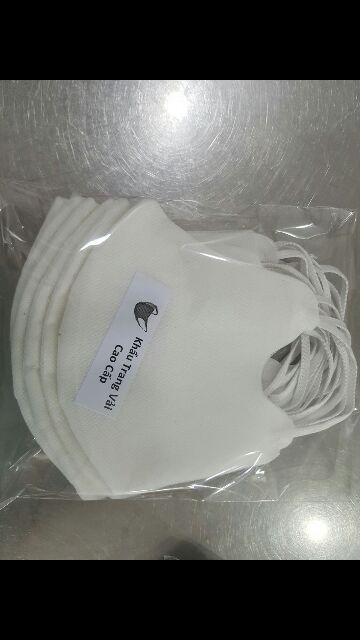 [SẴN SLL] combo 10 cái khẩu trang vải không dệt 3d mềm mịn, 2 lớp | BigBuy360 - bigbuy360.vn