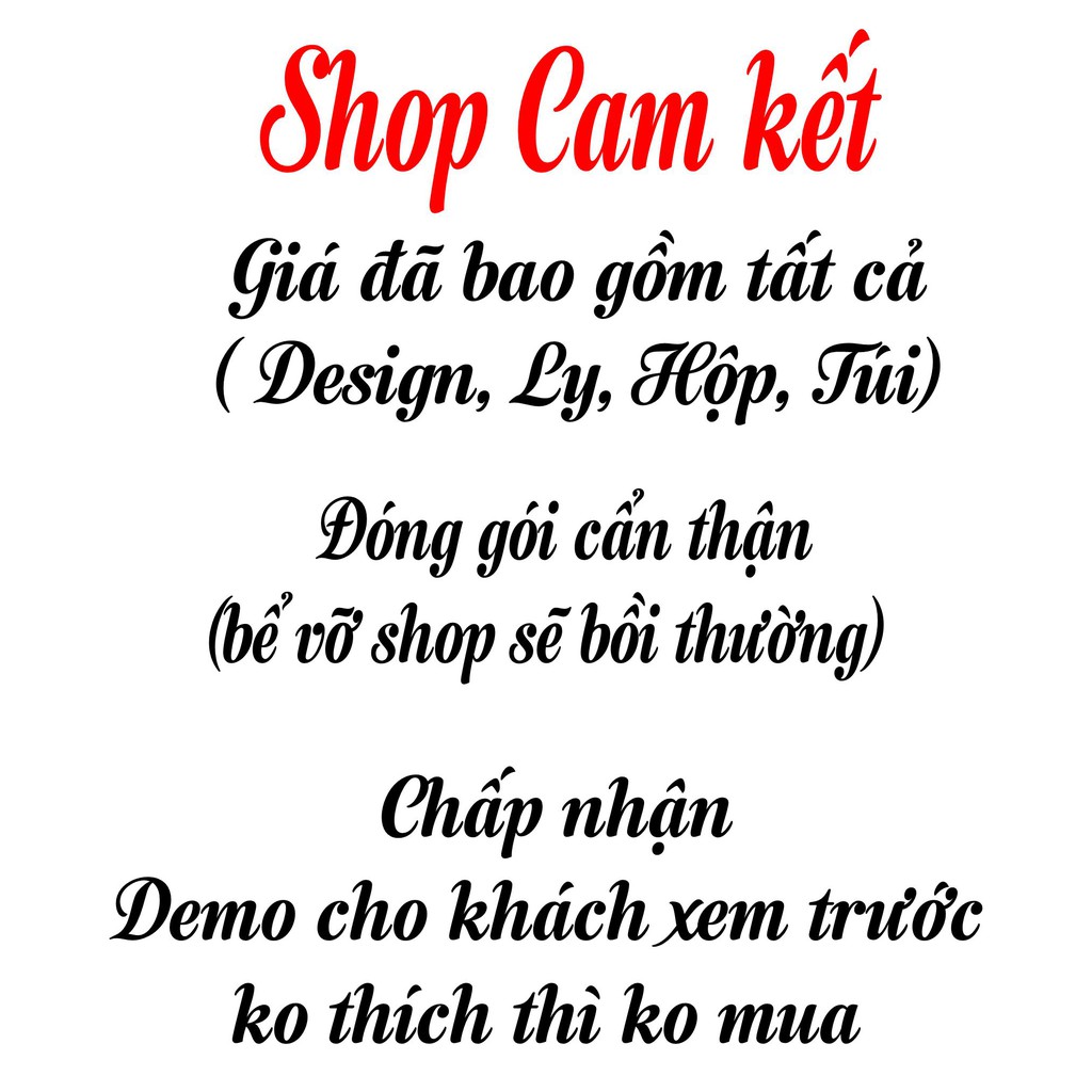 Ly, cốc sứ in hình theo yêu cầu