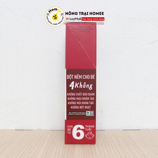 Bột nêm Củ Dền & Phô mai dành cho bé ăn dặm VABY Hộp 48g (6 gói x 8g) - Gia vị nêm và rắc dành cho bé từ 6 tháng tuổi