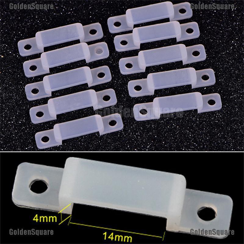 Set 50 Kẹp Nhựa Mềm 10 / 14mm Cố Định Đèn