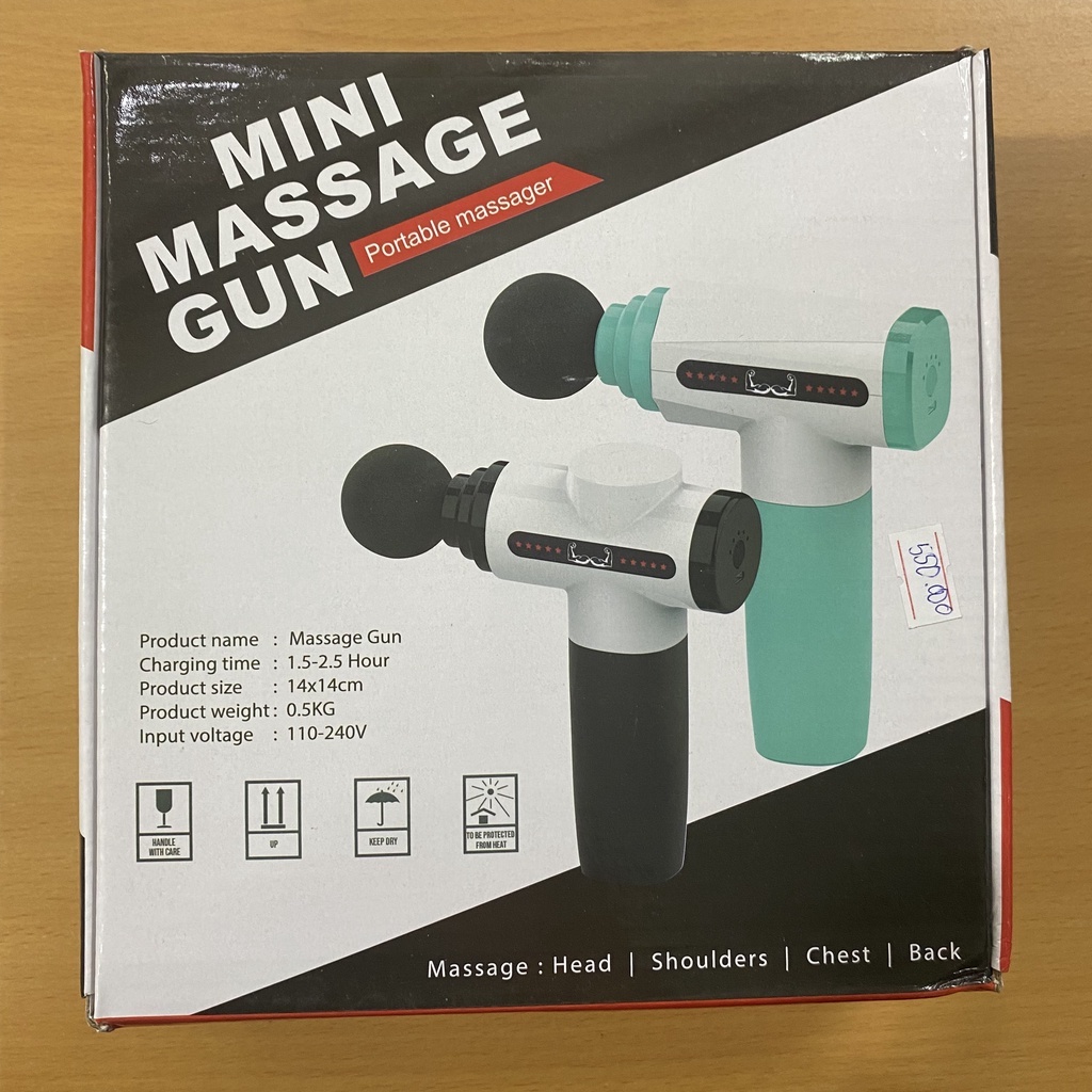 Máy Massage Gun Mini cầm tay 4 đầu tiện lợi