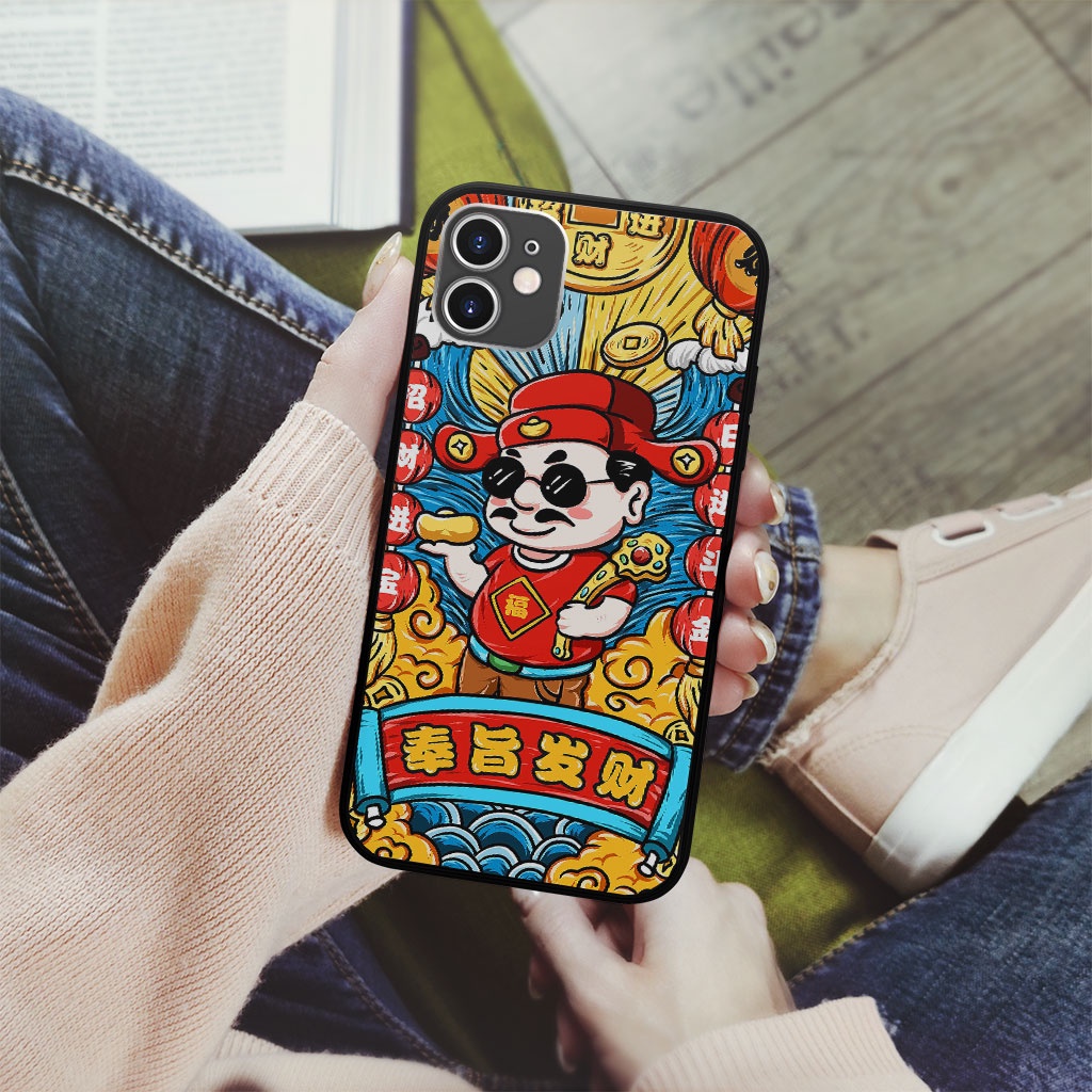 Ốp Lưng Ip hình Thần Tài Thời 4.0 Đại Gia Giàu Sụ ECOMEX dòng 5 6 7 8 Plus 11 12 13 14 Pro Max X Xr MYS20220051