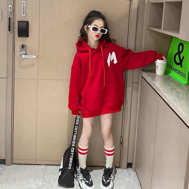Áo hoodie bé gái, áo nỉ thu đông bé gái  LUNASHOP M2291 27-55kg