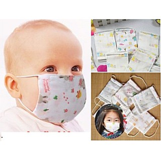 Khẩu Trang Cho Bé Hàng Cao Cấp, Khẩu Trang Vải Xô Thoáng Khí Cho Bé