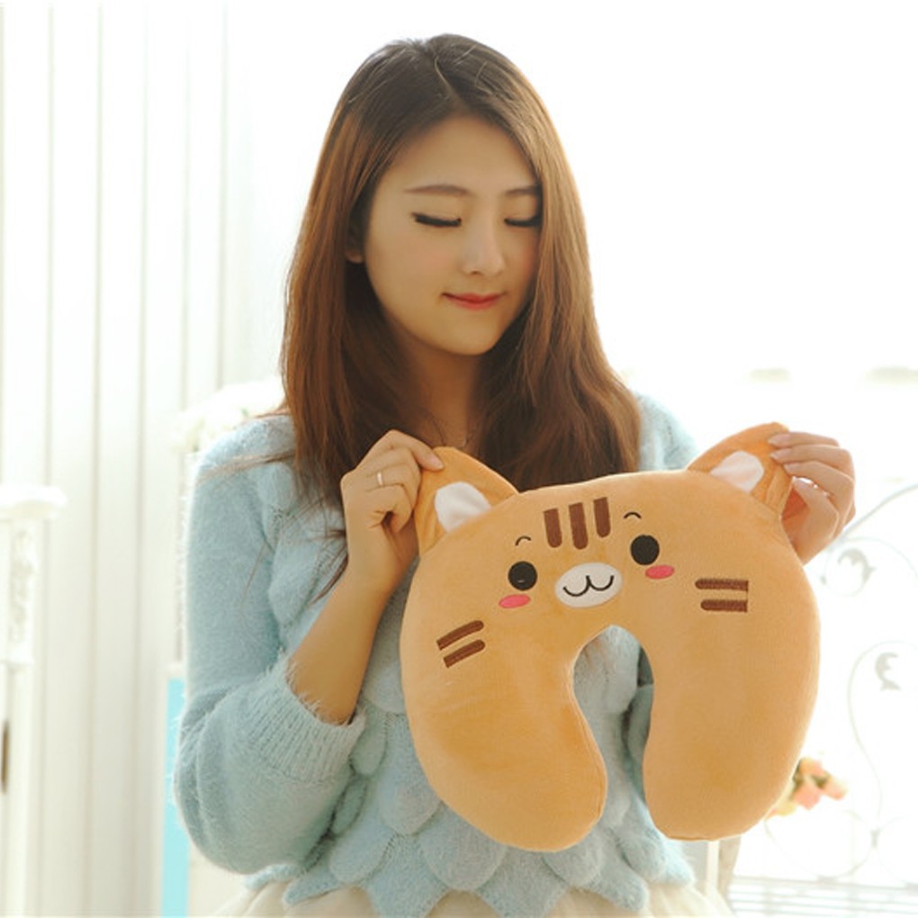 U-Shaped Plush Sleep Pillow Cute Lovely Christmas