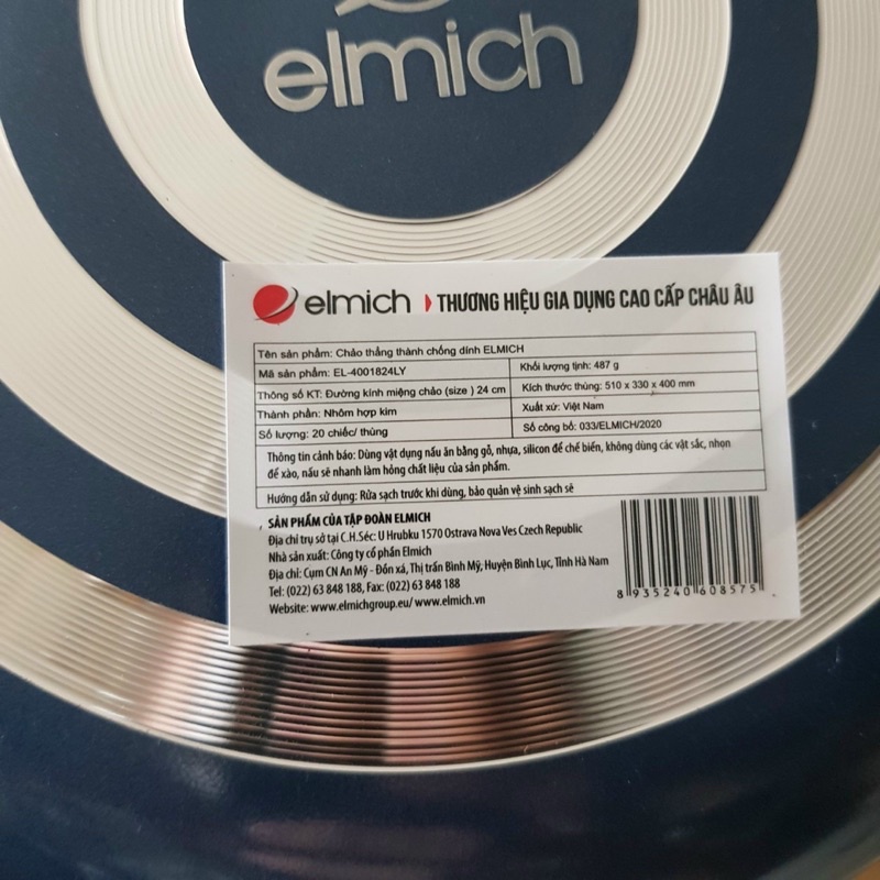 ❌❌Chảo ELMICH 24cm chuẩn CHÂU ÂU giá thanh lý giật mình