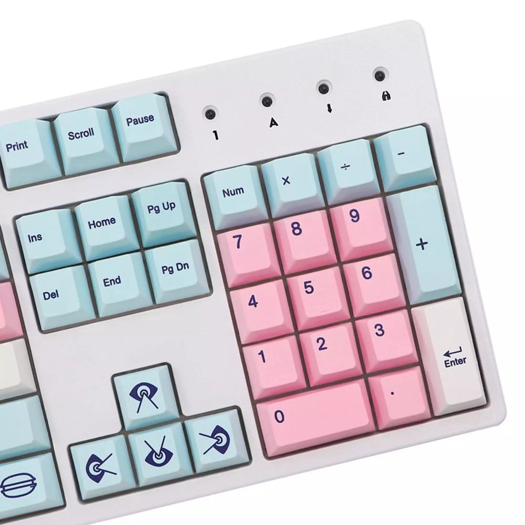 Bộ Keycap CGMK Sweet Girl Cherry PBT Dye Sub 137 phím dùng được cho phím cơ 68,84,98...