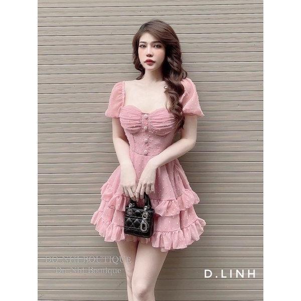 BIGSIZE Đầm voan bi tầng 55-95kg