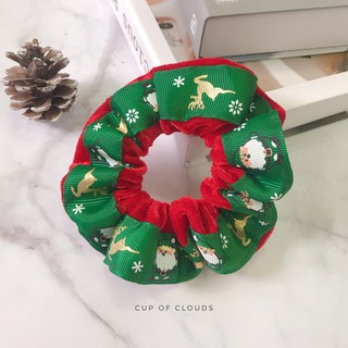 Buộc tóc scrunchies Giáng Sinh