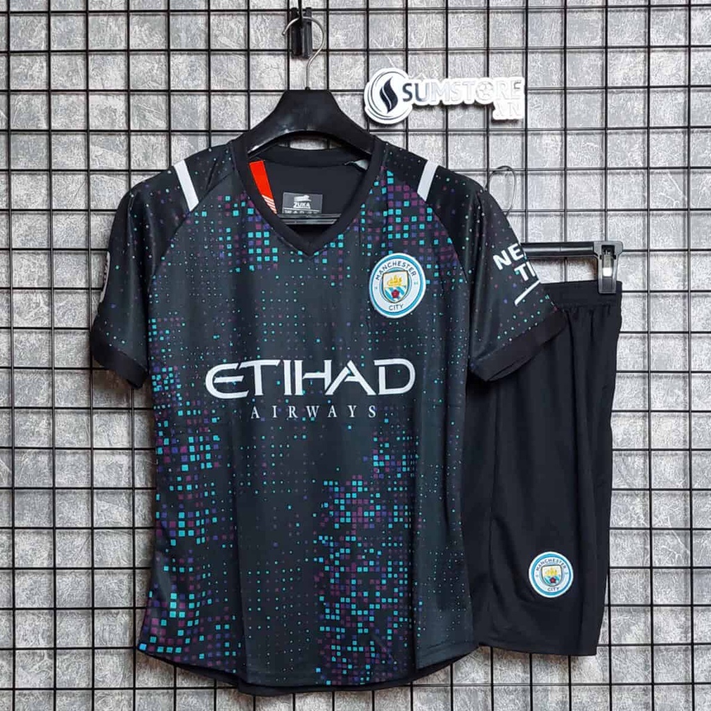 Áo Man City Đen Light Zuka 2022 2023 Mẫu Cực Đẹp - Đồ Đá Banh Thể Thao Nam Nữ Mới Chất Lượng Cao Cấp