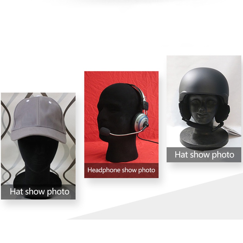 Mô Hình Ma Nơ Canh Nam Giới Bằng Xốp Polystyrene Màu Đen