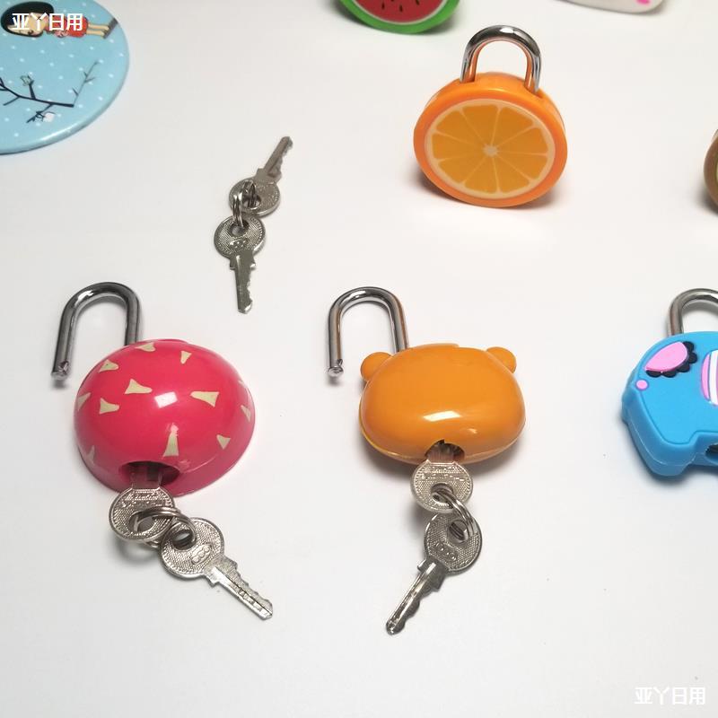 Ổ khóa mini chống trộm cho vali túi xách hình thú trái cây dễ thương KinoShop