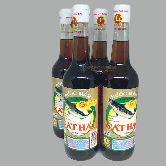 Nước mắm cao đạm Cát Hải 27 độ đạm chai 650ml