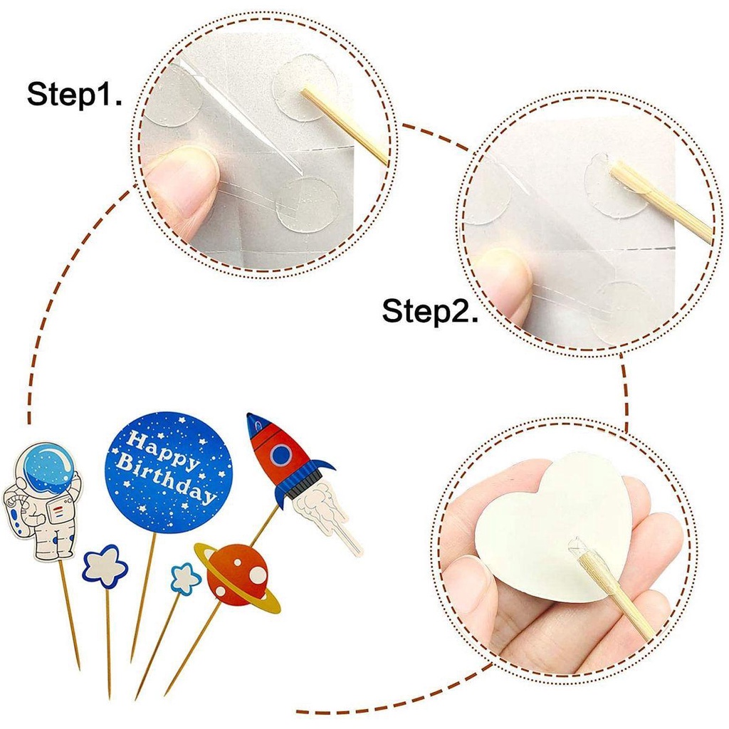 Topper Cắm Trang Trí Bánh Kem Hình Phi Hành Gia Cho Bé