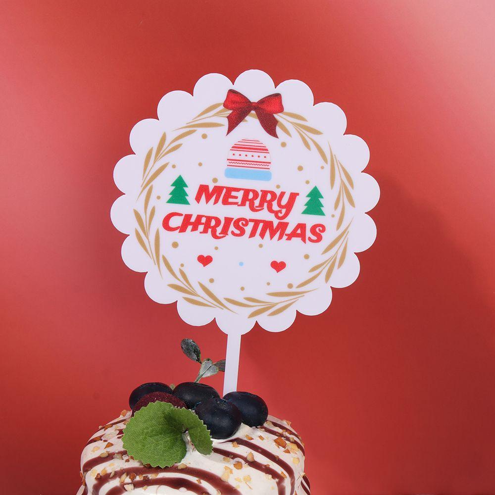 Phụ Kiện Trang Trí Bánh Kem Chữ Merry Christmas 1 Bằng Acrylic Xinh Xắn