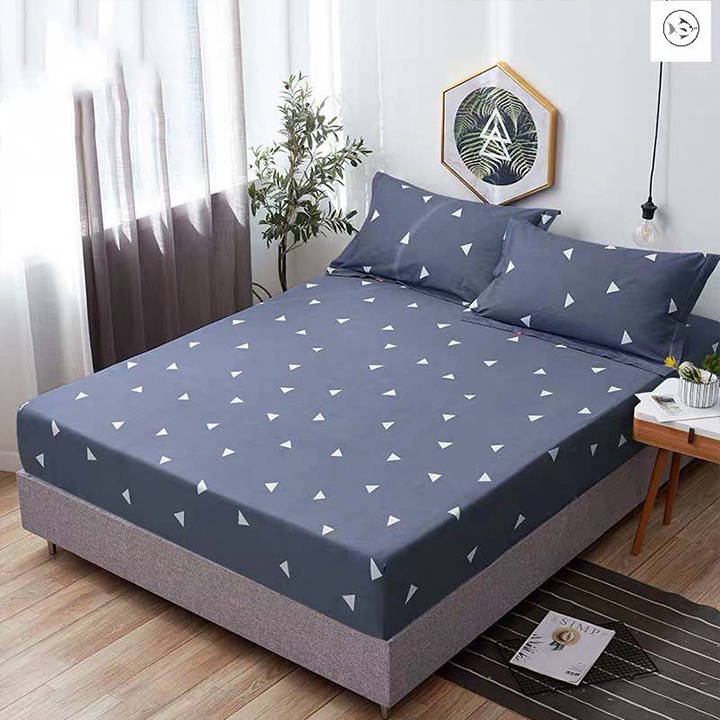 Bộ ga giường vỏ gối, drap giường, bộ ga gối, ga nệm 1m2 1m4 1m6 1m8 2m, 2m2 đủ kích cỡ bọc nệm bảo vệ nệm nhiều họa tiết