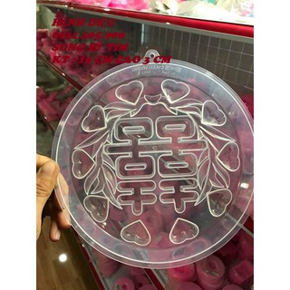 Khuôn Chữ Song Hỷ Tim Kích Thước 19 Cm Cao 3 Cm