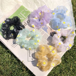Nịt Buộc Tóc, Cột Tóc Vải Scrunchies HOA CÚC - Buộc Tóc Hoa Cúc