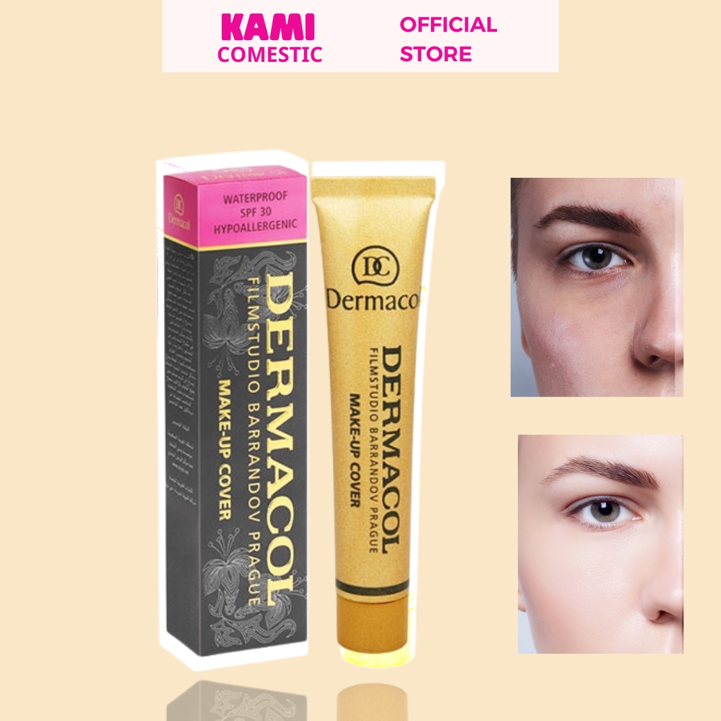 Kem nền che khuyết điểm xóa xăm dermacol make up cover 30g lâu trôi - KAMI