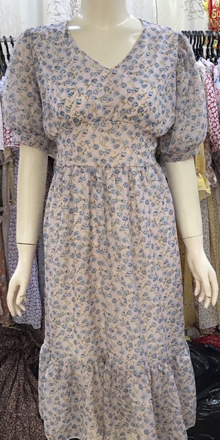 Đầm maxi voan hoa thiết kế 🌸🌸🌸 | BigBuy360 - bigbuy360.vn