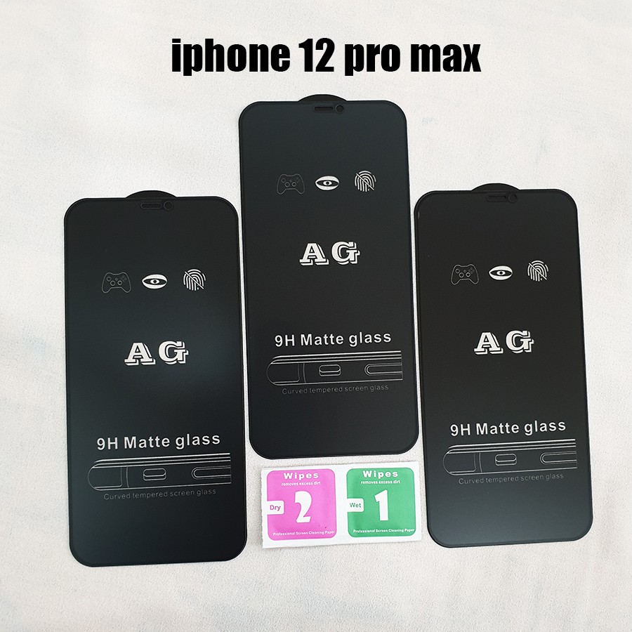 Bộ PPF phủ lưng viền - kính cường lực chống bám vân tay Iphone 12 Pro Max