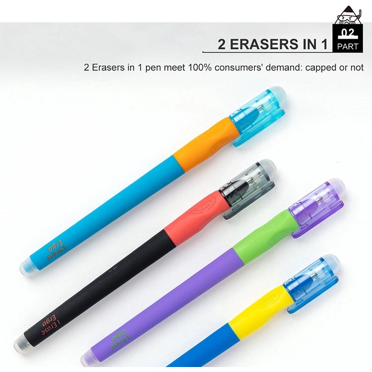 Bút tẩy loại tốt AKPB 7575 nét 0.5 màu xanh hàng chính hãng M&G tay cầm định vị có 2 đầu tẩy