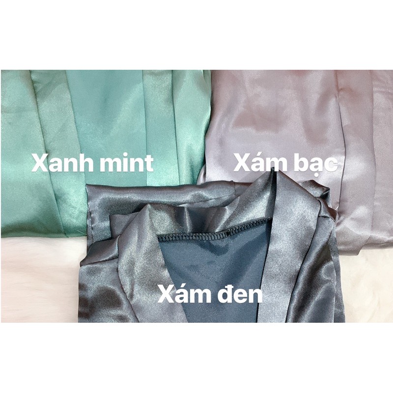 Áo choàng ngủ phi lụa nhiều màu | BigBuy360 - bigbuy360.vn