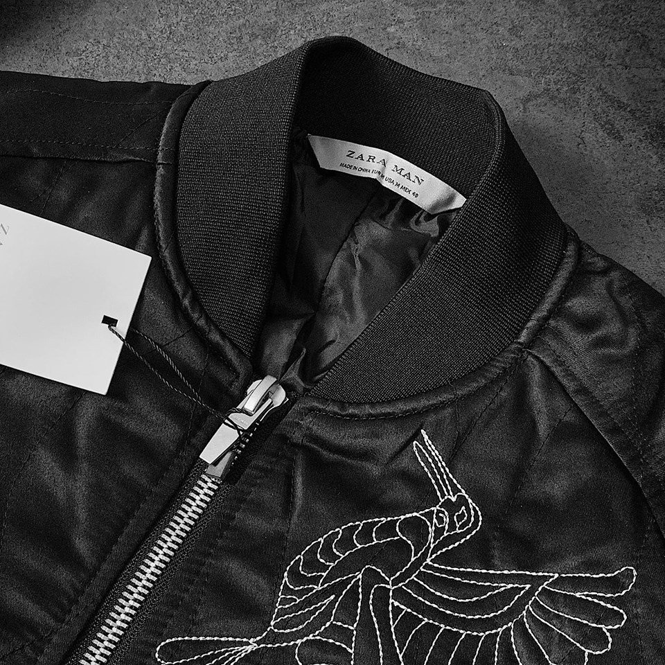 Áo Boomber Zara thêu