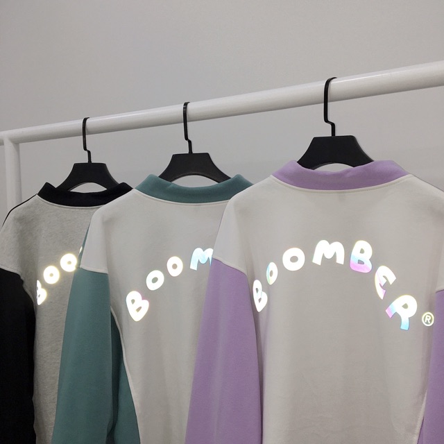 Áo Khoác Nỉ Form Rộng Bomber BEE Ulzzang (ẢNH THẬT)