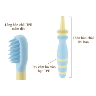Bàn chải đánh răng cho bé silicon từ 3M-24M Richell
