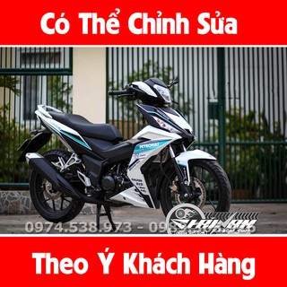 Tem Xe Winner 150 Trắng Xanh