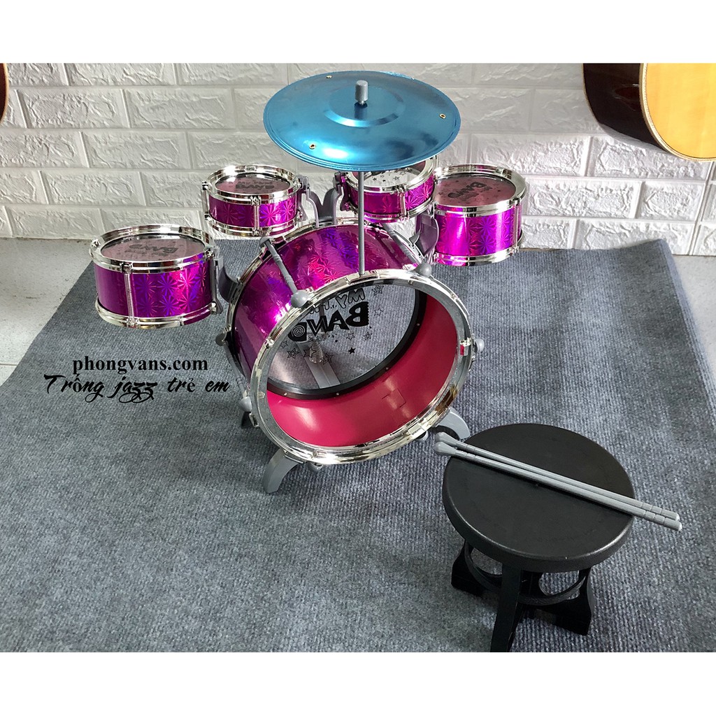 Bộ Trống Jazz Drum Cho Bé Nhiều Màu