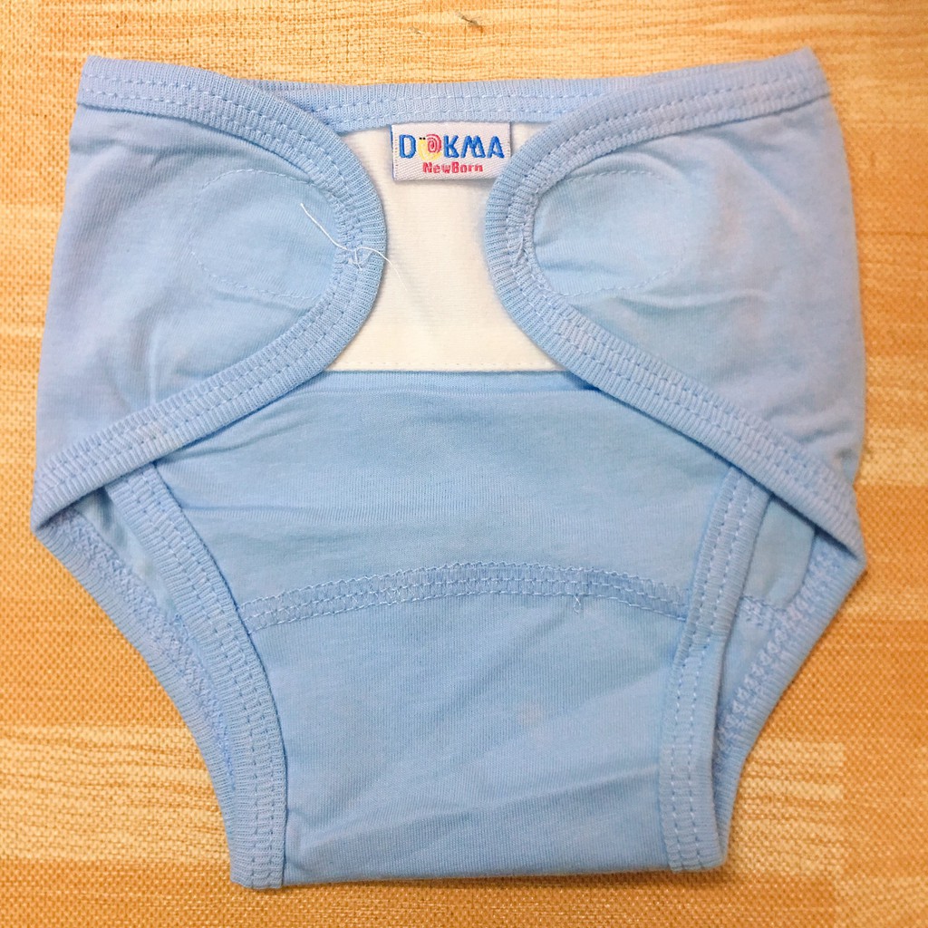 Quần đóng bỉm dán sơ sinh dokma (xanh, vàng, hồng)