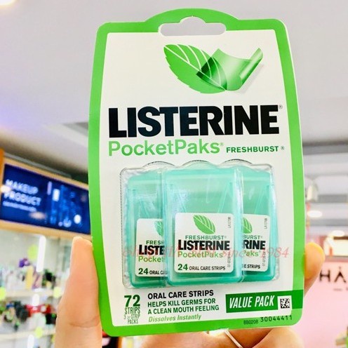 Kẹo lá ngậm thơm miệng Listerine‪ Freshburst /  Cool Mint (vỉ 3 hộp)