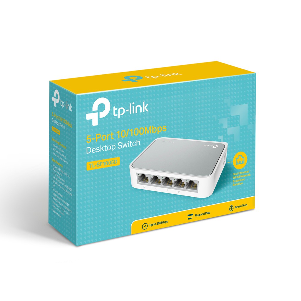 Switch chia mạng 5 Cổng LAN/ Internet TP-Link TL-SF1005D 5 Port 10/100Mbps