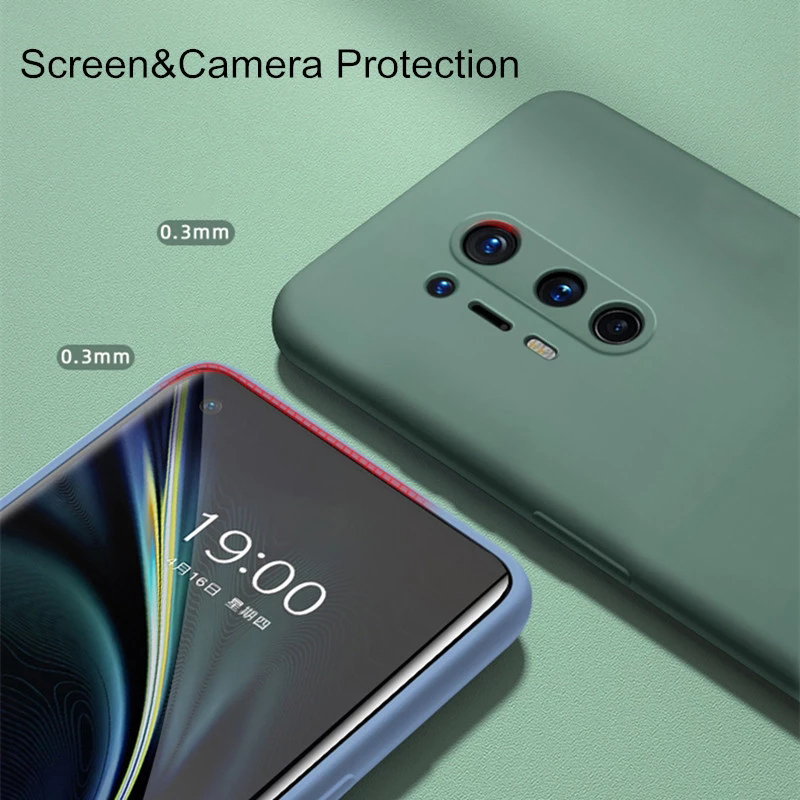 Ốp điện thoại silicon mềm màu trơn xinh xắn cho Oneplus 6 / 6t / 7 / 7 Pro / 7t / 7t Pro