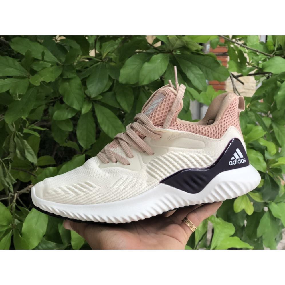 Giày Thể Thao Nữ🎁FREESHIP🎁 Giảm Ngay 20K Khi Nhập  Giày Nữ ALPHA Kem Tím  Cao Cấp