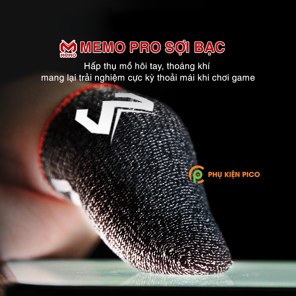 Găng tay chơi game - Bao tay chơi game Memo sợi bạc - Bao ngón tay chơi game MK8 sợi đồng nguyên chất chống loạn cảm ứng | BigBuy360 - bigbuy360.vn