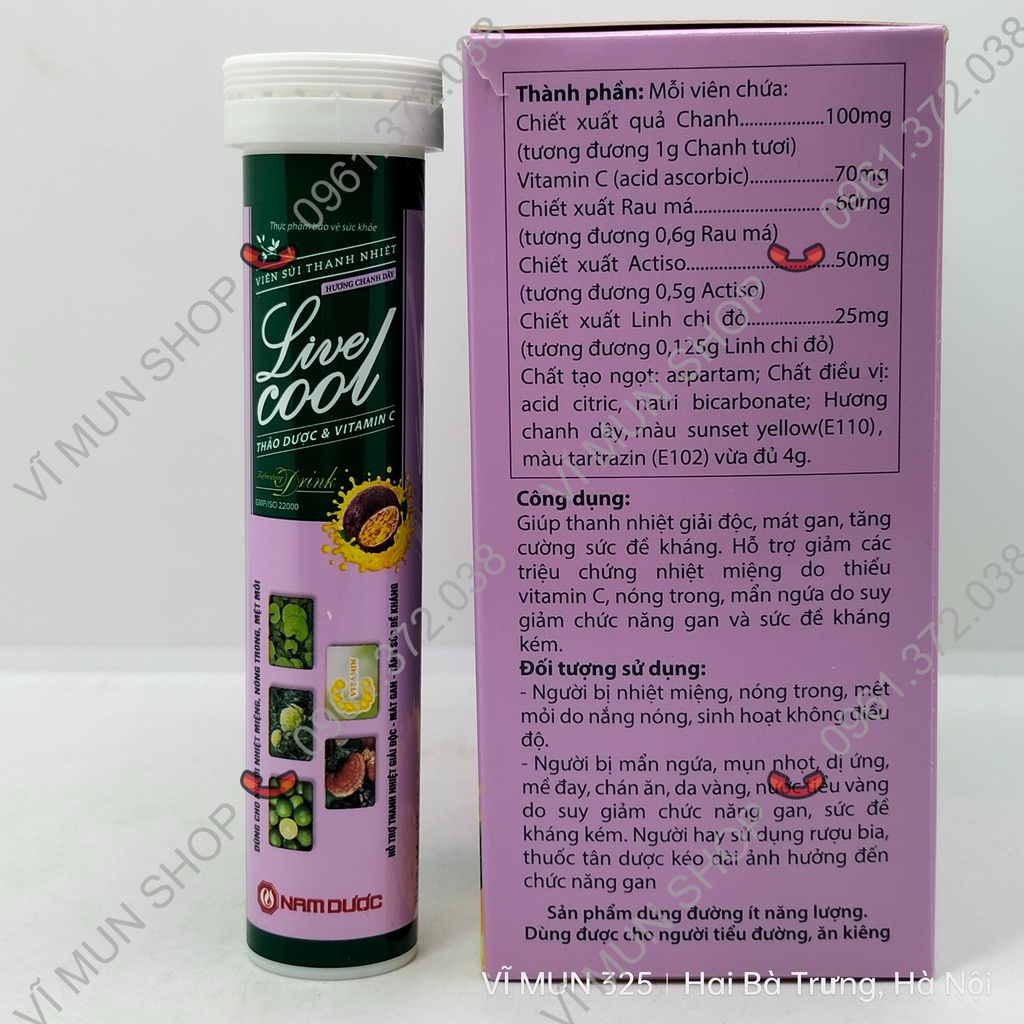 Viên sủi thanh nhiệt Live Cool