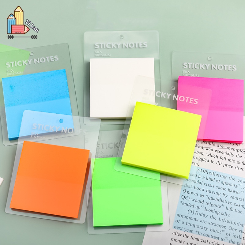 Giấy Ghi Chú Dán Ghi Chú Trong Suốt Chống Thấm Nước