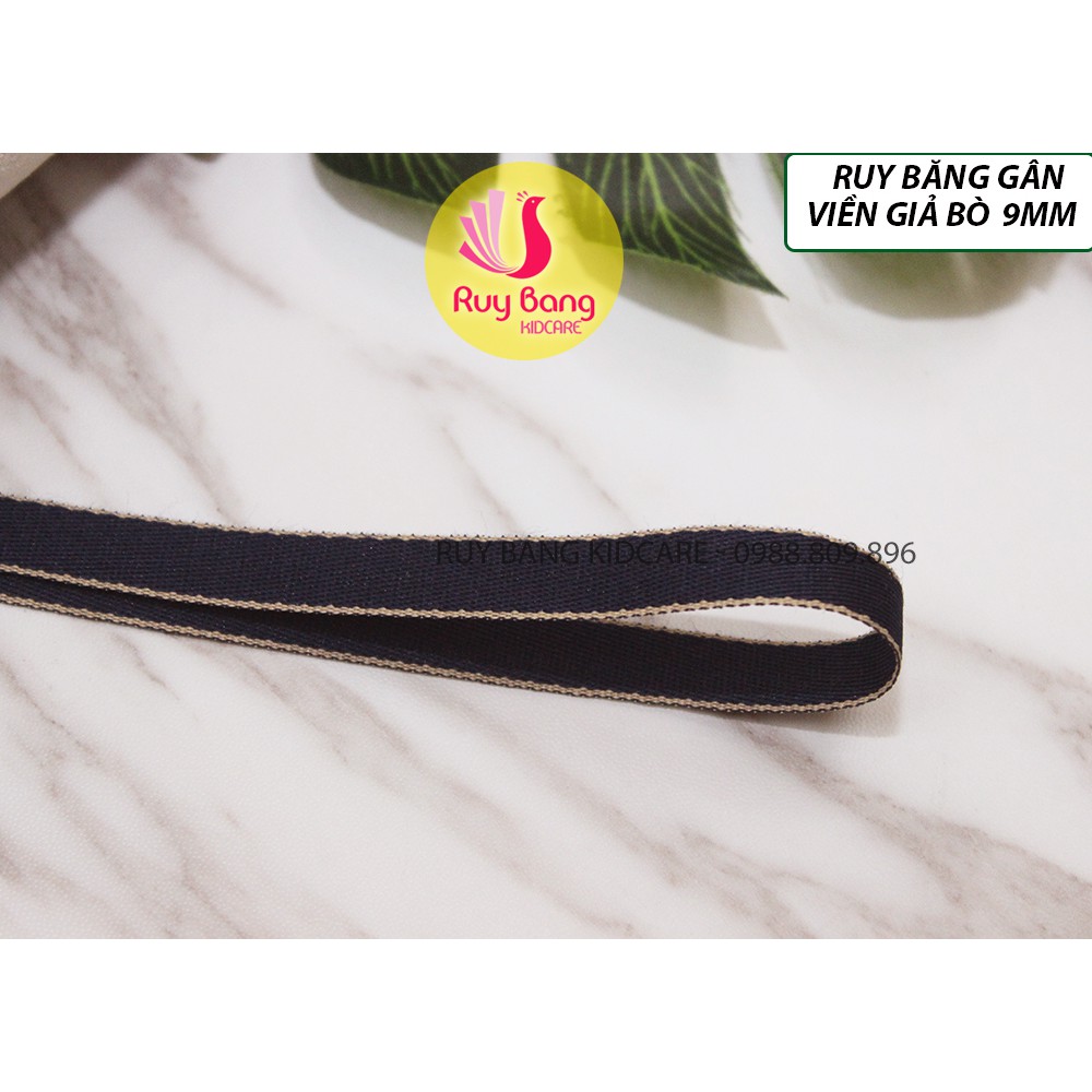Ruy băng gân viền giả bò HQ 9mm