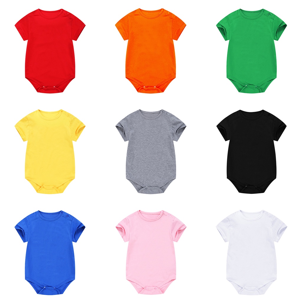Bộ bodysuit cho bé trai bé gái, đồ bộ liền thân cho bé cộc tay chất cotton nhiều màu sắc lựa chọn
