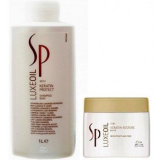 GỘI HẤP DẦU ARGAN CHỮA TRỊ TÓC HƯ TỔN SP WELLA LUXE OIL 1000ML + 400ML
