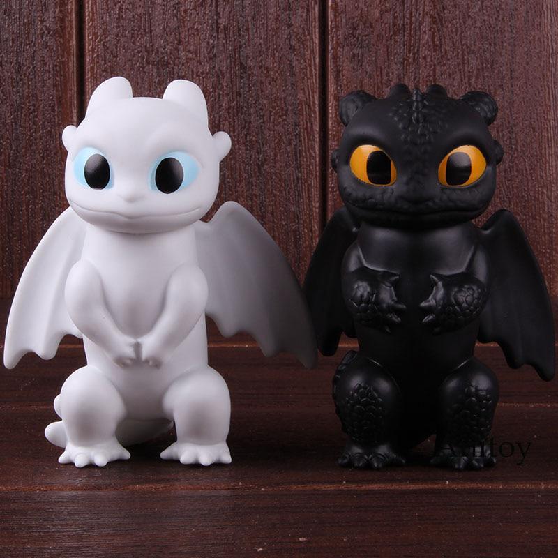 2pcs/set Mô hình rồng phát sáng đồ chơi phim how to Train Your Dragon