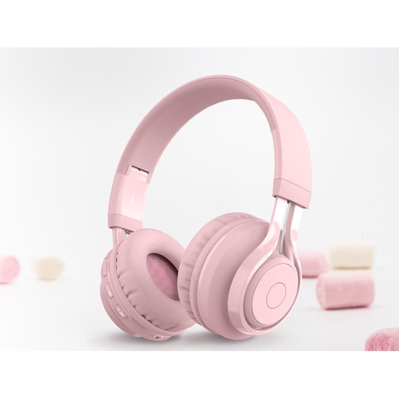 Tai Nghe/Headphone Chụp Tai Bluetooth 5.0 BT06C Không Dây Tích Hợp Đèn LED Êm Tai Hot Trend 2022