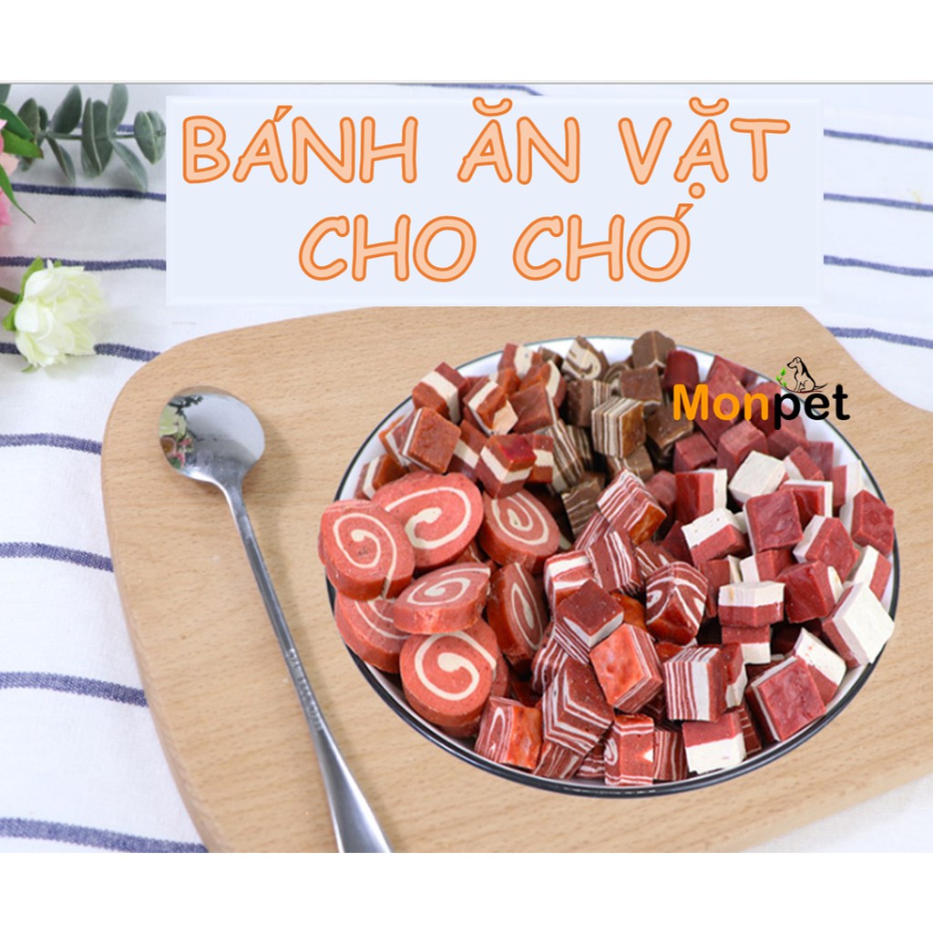 Bánh thưởng canxi sữa, viên mềm, cứng cho chó